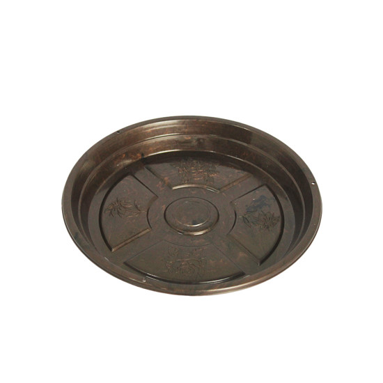 Imagem PRATO PARA VASO DE PLANTAS EM POLIPROPILENO MARROM CAFÉ 2X12CM - ATACAPLAST