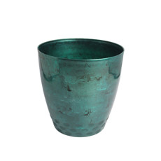 Imagem de CACHEPOT DIAMOND DECORATIVO COR VERDE GUATEMALA EM PLÁSTICO 20X20CM - ATACAPLAST - Atacaplast Comercio E Distribuidora Ltda