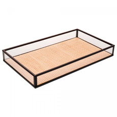 Imagem de BANDEJA DECORATIVA TOSCANA EM METAL PRETO 3,5X30X20CM - WOLFF - Rojemac Impotacao E Exportacao Ltda