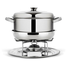 Imagem de RECHAUD PLATANOS 5,7L COM BANHO MARIA EM AÇO INOX 14,5X33X32,5CM - BRINOX - Brinox Metalurgica S A