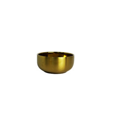 Imagem de BOWL PAREDE DUPLA DOURADO EM AÇO INOX 5X10,5CM - LILIAN GIFT DESIGN - Lilian Distribuidora Comercial Ltda