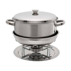 Imagem de RECHAUD PLATANOS 1,5L COM BANHO MARIA EM AÇO INOX 20X29X16CM - BRINOX - Brinox Metalurgica S A