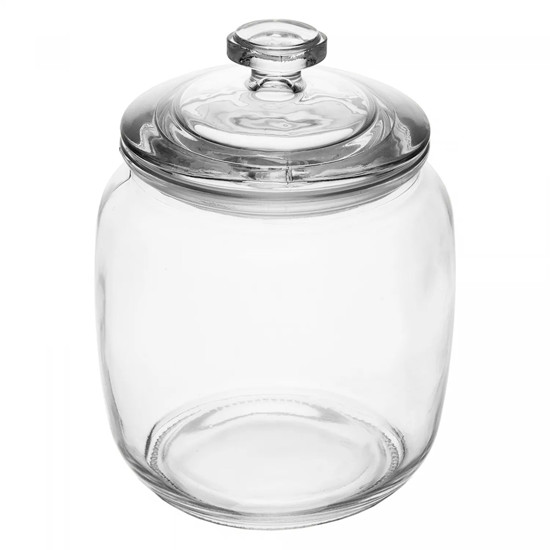 Imagem POTE HERMÉTICO PURE 800ML EM VIDRO 14X11X11CM - LYOR