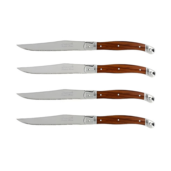 Imagem CONJUNTO 6 FACAS ESTILO LAGUIOLE EM AÇO INOX E MADEIRA 1,5X23X2CM - CROSS
