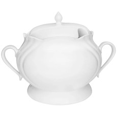 Imagem de SOPEIRA 4 LITROS COM TAMPA SOLEIL WHITE EM PORCELANA 23X32X22CM - OXFORD - Oxford Porcelanas Sudeste Ltda