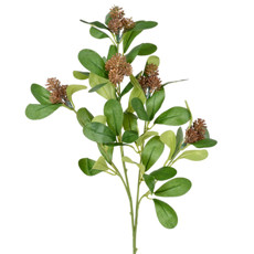 Imagem de HASTE DECORATIVA DE PINHAS COR AMARELO OUTONO EM PLÁSTICO MOLDÁVEL 66X18CM - GRILLO - Grillo Ltda