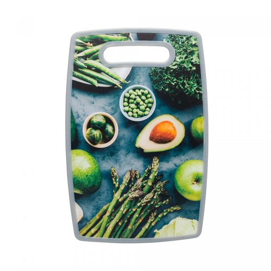 Imagem TÁBUA PARA CORTE DE PLÁSTICO COM ESTAMPA DE ABACATE 1X30X20CM - LYOR