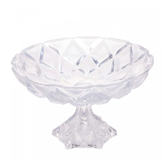 Imagem CENTRO DE MESA DE CRISTAL DELI DIAMOND 20X33X33CM - LYOR