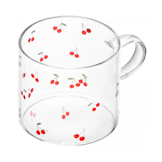 Imagem CANECA CHERRY 125ML EM VIDRO BOROSSILICATO 6X8X6CM - LYOR