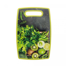 Imagem de TÁBUA PARA CORTE DE PLÁSTICO COM ESTAMPA DE KIWI 1X30X20CM - LYOR - Coliseu Presentes Ltda