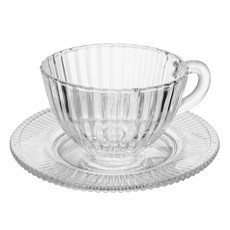 Imagem de XÍCARA DE CHÁ RENAISSANCE 180ML EM CRISTAL ECOLÓGICO 6X12X10CM - LYOR - Coliseu Presentes Ltda