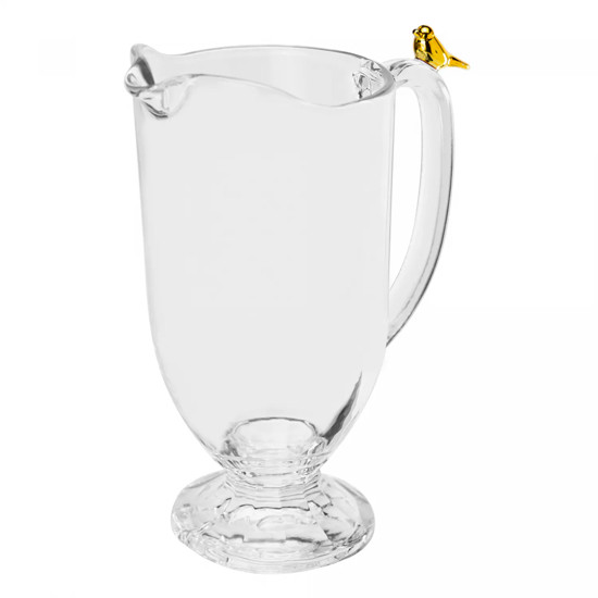 Imagem JARRA GOLDEN BIRD 1L EM VIDRO 22X18X11CM - WOLFF