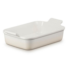 Imagem de TRAVESSA RETANGULAR HERITAGE EM CERÂMICA MERINGUE 8,9X32,7X20,3CM - LE CREUSET - Le Creuset Do Brasil 