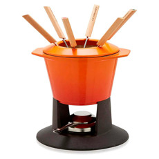 Imagem de APARELHO DE FONDUE GOURMAND LARANJA EM FERRO FUNDIDO 19X22X22CM - LE CREUSET - Le Creuset Do Brasil 