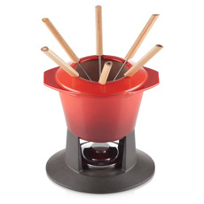 Imagem de APARELHO DE FONDUE GOURMAND VERMELHO EM FERRO FUNDIDO 19X22X22CM - LE CREUSET - Le Creuset Do Brasil 