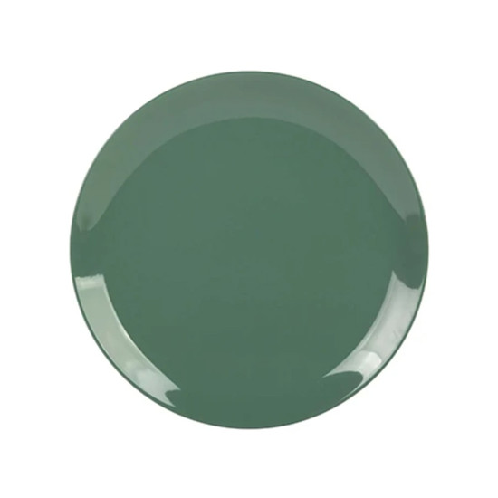 Imagem PRATO RASO MIX AND MATCH EM PORCELANA VERDE SÁLVIA 2,5X26CM - L'HERMITAGE