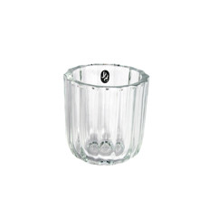 Imagem de VASO DECORATIVO DE VIDRO ESTRIADO 10X9X9CM - GRILLO - Grillo Ltda