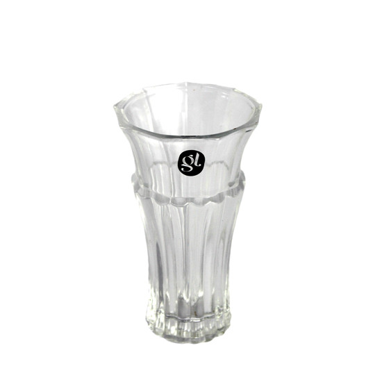 Imagem VASO DECORATIVO ESTRIADO EM VIDRO 15X9X9CM - GRILLO