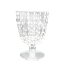 Imagem de CONJUNTO DE 6 TAÇAS EM VIDRO TRANSPARENTE COM DETALHE BRANCO 13,5X9,5X9,5CM - CROSS - Cross Comercial Ltda