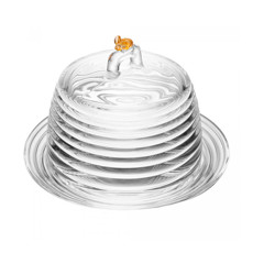 Imagem de QUEIJEIRA LITTLE BEE EM CRISTAL ECOLÓGICO 13,5X19X19CM - LYOR - Coliseu Presentes Ltda