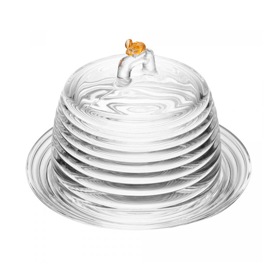 Imagem QUEIJEIRA LITTLE BEE EM CRISTAL ECOLÓGICO 13,5X19X19CM - LYOR