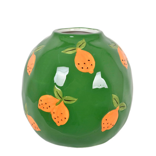 Imagem VASO DECORATIVO EM CERÂMICA 17X16X16CM - GRILLO