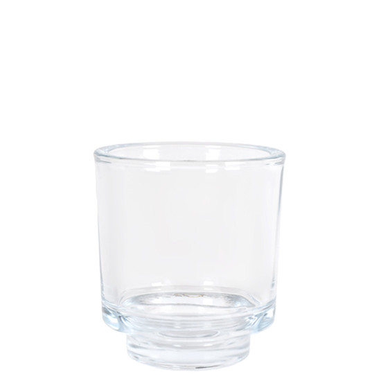 Imagem VASO DE VIDRO DECORATIVO TRANSPARENTE 10X9X9CM - GRILLO