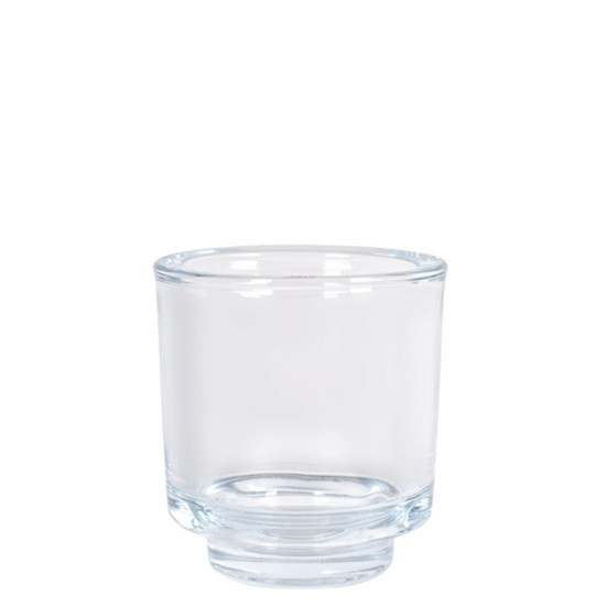 Imagem VASO DE VIDRO TRANSPARENTE DECORATIVO PEQUENO 9X7,5X7,5CM - GRILLO