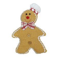 Imagem de BONECO GINGER BREAD DECORATIVO EM ALGODÃO PARA PENDURAR 26CM - TUUT - Yangzi Brasil Corporation S A 