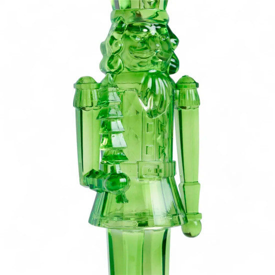 Imagem SOLDADO DE CHUMBO DECORATIVO EM ACRÍLICO VERDE COM LED 30X8X7,5CM - CROMUS