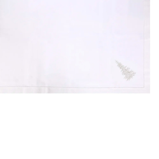 Imagem TOALHA DE MESA NATALINA BRANCA COM ÁRVORE 300X160CM - CROMUS