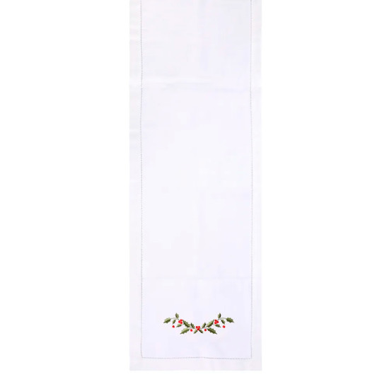 Imagem CAMINHO DE MESA NATALINO BRANCO 180X40CM - CROMUS