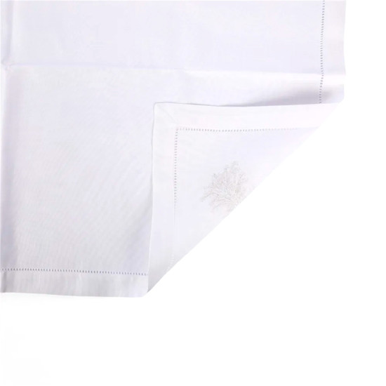 Imagem TOALHA DE MESA RETANGULAR NATALINA BRANCA COM ÁRVORE 260X160CM - CROMUS