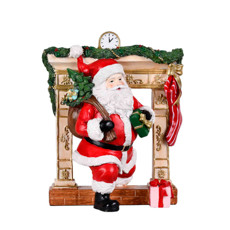 Imagem de PAPAI NOEL DECORATIVO EM RESINA COLORIDO 22CM - GRILLO - Grillo Ltda