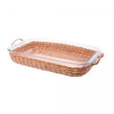 Imagem de REFRATÁRIO DE VIDRO BOROSSILICATO COM SUPORTE EM FIBRA NATURAL E ALÇA - WOLFF - Rojemac Impotacao E Exportacao Ltda