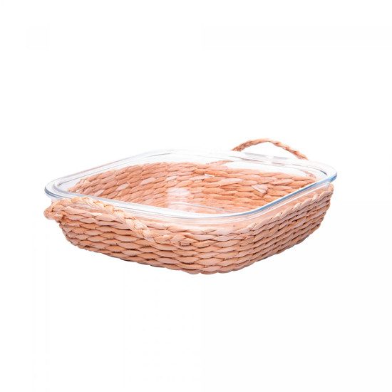 Imagem REFRATÁRIO DE VIDRO BOROSSILICATO COM SUPORTE EM FIBRA NATURAL E ALÇA - WOLFF