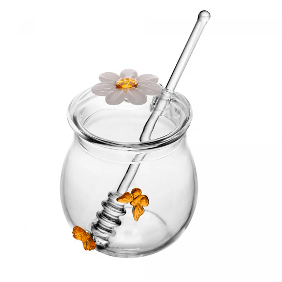 Imagem MELEIRA COM PEGADOR SUN GARDEN 270ML VIDRO BOROSSILICATO 12X8X8CM - WOLFF