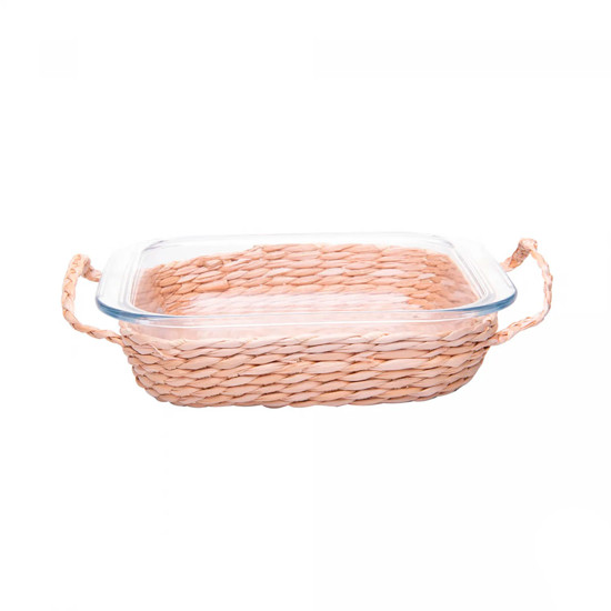 Imagem REFRATÁRIO DE VIDRO BOROSSILICATO COM SUPORTE EM FIBRA NATURAL E ALÇA - WOLFF