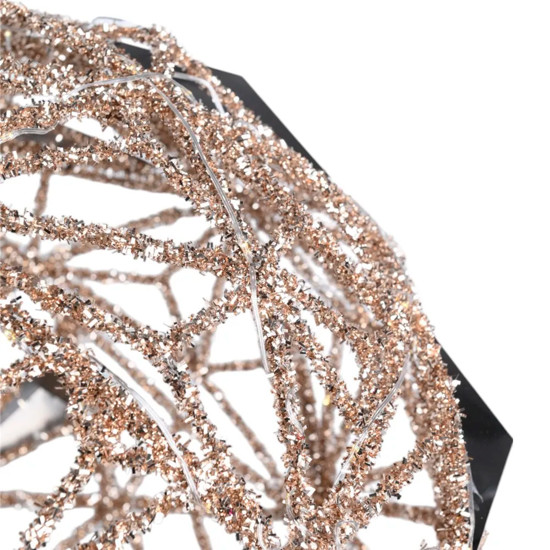 Imagem BOLA NATALINA CHAMPANHE DECORATIVA COM LED 50X50X50CM - CROMUS