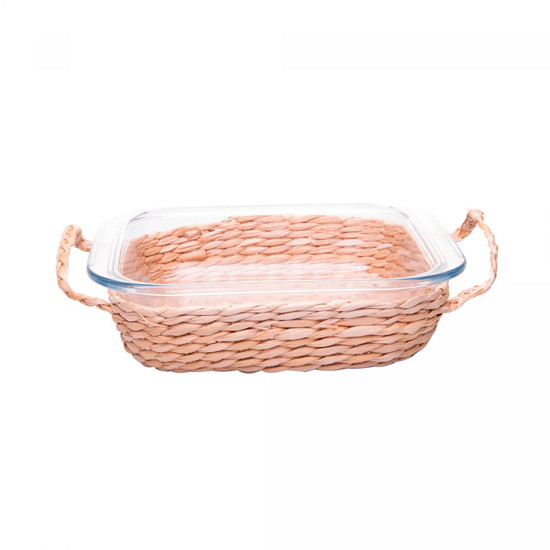 Imagem REFRATÁRIO DE VIDRO BOROSSILICATO COM SUPORTE EM FIBRA NATURAL E ALÇA - WOLFF