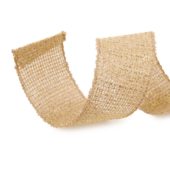 Imagem FITA ARAMADA JUTA CRU 6,3X457CM - CROMUS