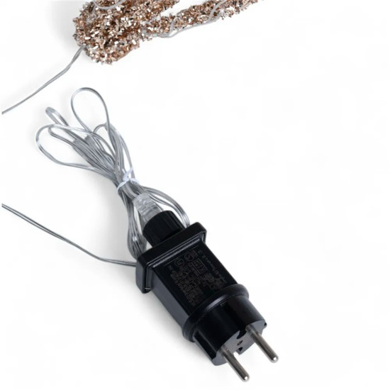 Imagem ESTRELA DECORATIVA COR CHAMPAGNE COM 100 LEDS 220V 60X60X14CM - CROMUS