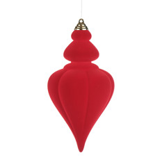 Imagem de ENFEITE NATALINO PARA PENDURAR VERMELHO EM PLÁSTICO 25CM - CROMUS - Cromus Embalagens Ind E Com Ltda