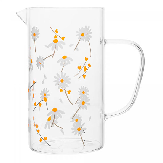 Imagem JARRA SUNFLOWER 1,2L VIDRO BOROSSILICATO 18,5X16,5X10CM - WOLFF