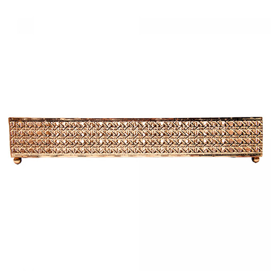 Imagem BANDEJA COM ESPELHO VERSALHES EM METAL DOURADO 5X32X20CM - WOLFF