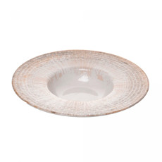 Imagem de PRATO PARA RISOTO MARÉA 28CM OFF WHITE EM CERÂMICA - WOLFF - Rojemac Impotacao E Exportacao Ltda