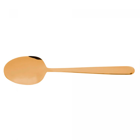 Imagem COLHER PARA SERVIR VIENA DOURADA EM AÇO INOX 23X5X3CM - WOLFF