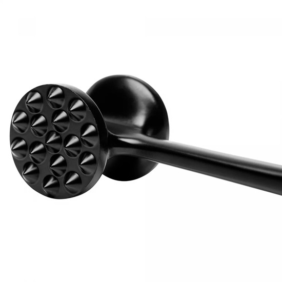 Imagem MARTELO AMACIADOR DE CARNES CABO ANTIDERRAPANTE CHEF PRO PRETO LIGA DE ZINCO - WOLFF