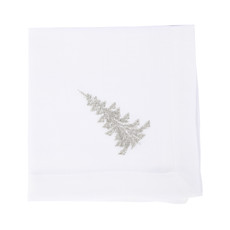Imagem de GUARDANAPO NATALINO PAPEL TECIDO BRANCO COM ÁRVORE 40X40CM - CROMUS - Cromus Embalagens Ind E Com Ltda