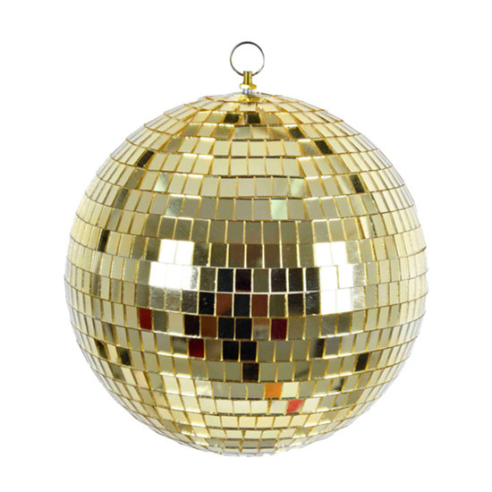 Imagem BOLA NATALINA ESPELHADA DOURADA EM PVC 30X30X30CM - GRILLO